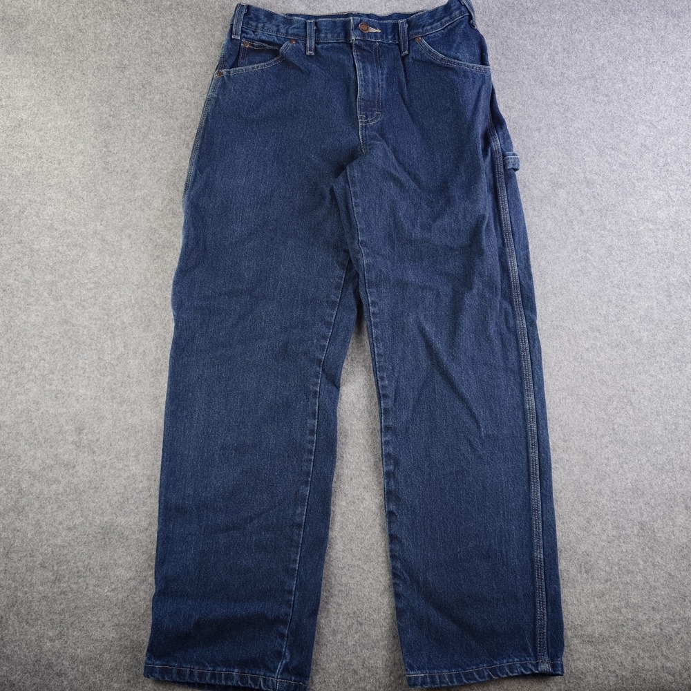 Dickies Carpenter Jeans Mens 30x30 Dark Wash Baggy Workwear Skater Y2k